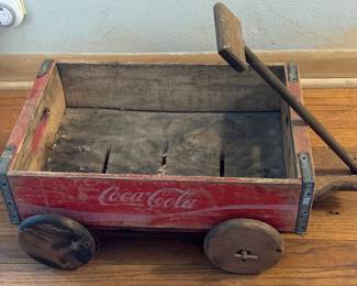 Child’s Antique Coca-Cola wooden wagon
18 x 12 x 7