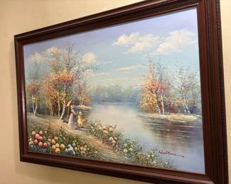 Landscape Oil Painting
41 x 29
Antique/ Vintage Wood Frame
