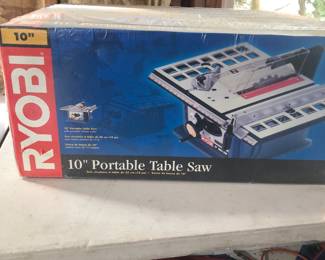 New in Box
Ryobi table saw