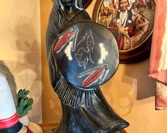 Beautiful Ceramic Native American Sculpture 