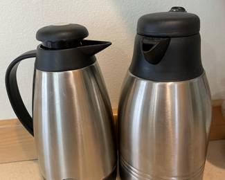 2 Stainless Steel Thermal Coffee/Teapot