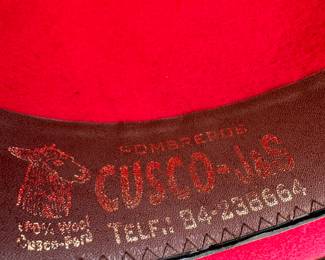 Cusco J&S Red Felt Hat