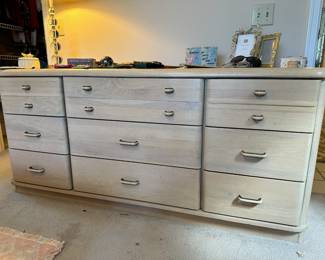 Mid Century Modern Blonde Dresser