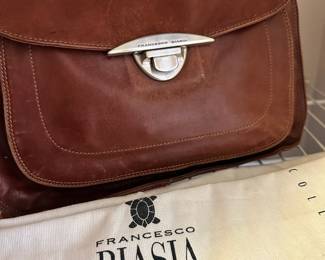 Francesco Biasia Brown Leather Shoulder Bag
