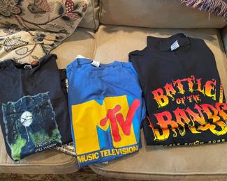 T-shirts from concerts.