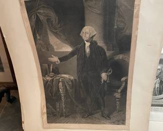 Vintage pictures of George Washington.
