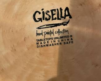 GISELLA HAND PAINTED COLLECTION - plates and bowls.