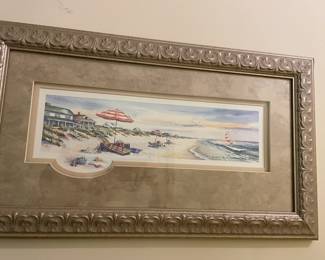 BEACHSCAPE BY SUSAN B. SCHUHMACHER LIMITED PRINT-NUMBERED AND SIGNED (set of three).