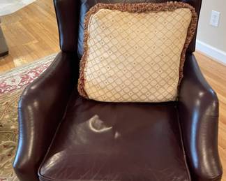 Leather armchair.