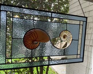 Stained glass Nautilus.