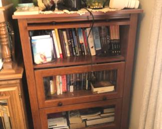 Book cabinet and books