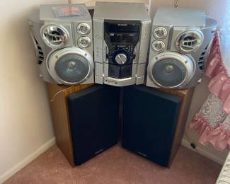 Sharp Stereo System, Kenmore Speakers
