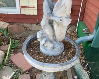  Cherub and Fish Planter