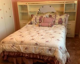  Contemporary Lacquered Queen Bed
