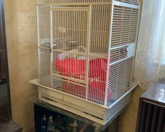 Large Birdcage and Stand

