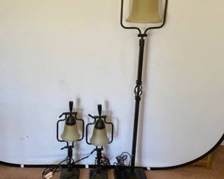 Trio of Modern Lamps
