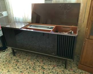 MCM Grundig Stereo Console Cabinet
