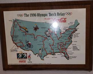 Coca Cola Olympic Pins Map