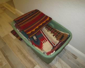 Navaho hand woven rugs