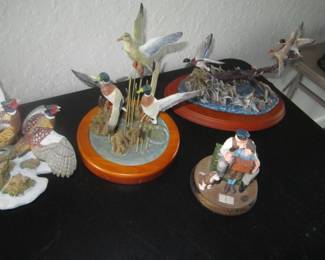 Franklin Mint bird statues