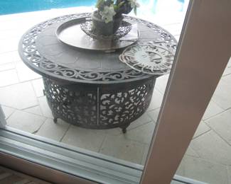Fire pit coffee table
