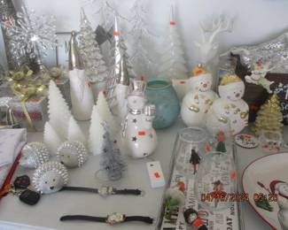 Also, large assortment of Christmas decor
