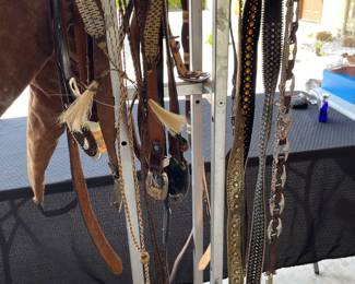 Bridles, ropes and equestrian horse supplies leather belts western: Men's and Ladies