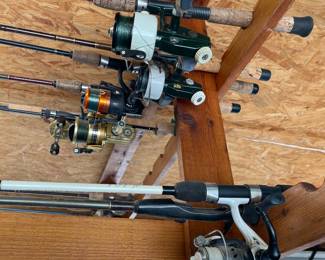 Fishing rods and equipment SOLD