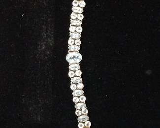 Sterling silver bracelet. Stones much prettier in person