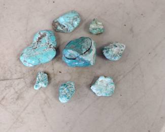 Raw mined turquoise.