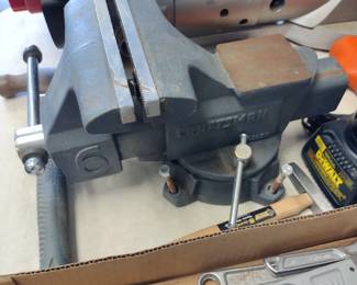 Large 6-inch craftsman bench vice.
