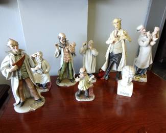 Awesome porcelain vintage medical. figurines