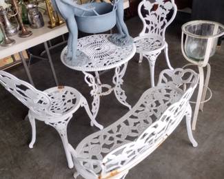 Cast iron patio furniture