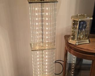 Gaetano Sciolari Brass and Glass Floor Lamp