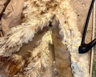 Vintage Curly Lamb Fur Jacket - Size Small