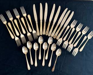 $1450-Sterling Flatware - Kirk & Sons - 8 place setting - 32 pieces