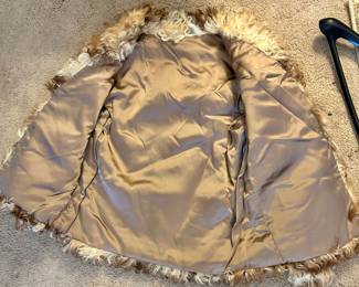 Vintage Curly Lamb Fur Jacket - Size Small