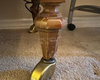 MCM Tea Cart arms extended 63.5 x 18x30.5 (Foot Repaired)