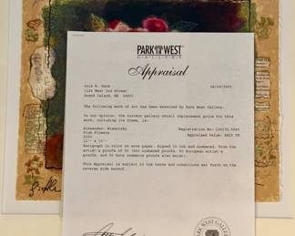 Appraisal and Certificate of Authenticity