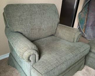 150.00- Flex-steel Arm Chair and Ottoman 