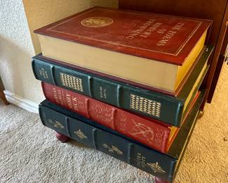 $75.00; Side Table Cabinet, so cute for a book lover (opens for storage)