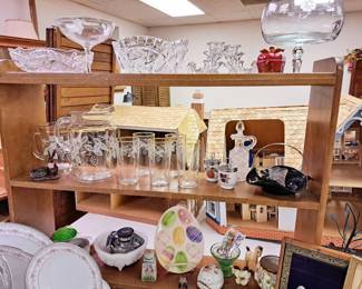 Clear glass and crystal