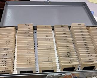 1950-60's military medical slides w/ case