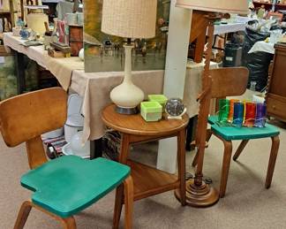 Much Mid Century Modern!! Furniture, lamps, china, etc...