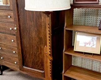 "Tell City" Ratcheting floor lamp w/ original shade