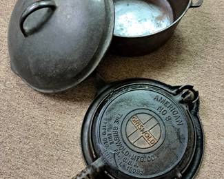 Cast iron. Griswold "American" No. 8 #885 B waffle