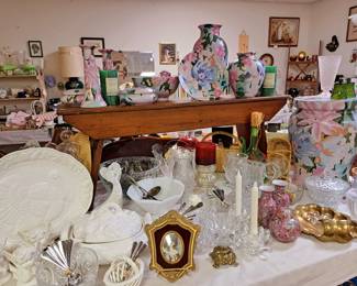 Much china, glassware and pottery 