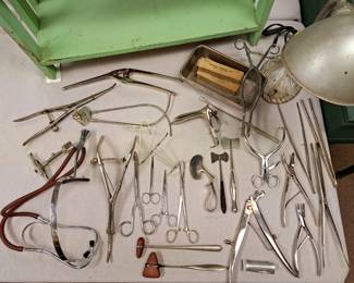 Vintage medical doctors tools