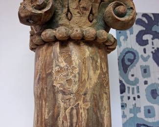 1/2 OFF SATURDAY ALL REMAINING ITEMS!!
2 Day Large Estate/ Household Sale. Building and parking lot will be FULL!! Antique Indonesian 6'1/2 ft tall .column  with carved sides, top and bottom. 