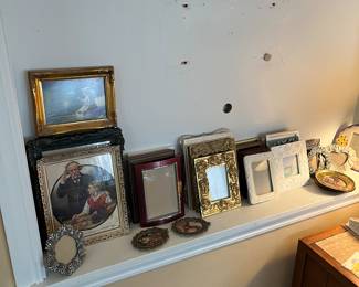 Variety of picture frames.